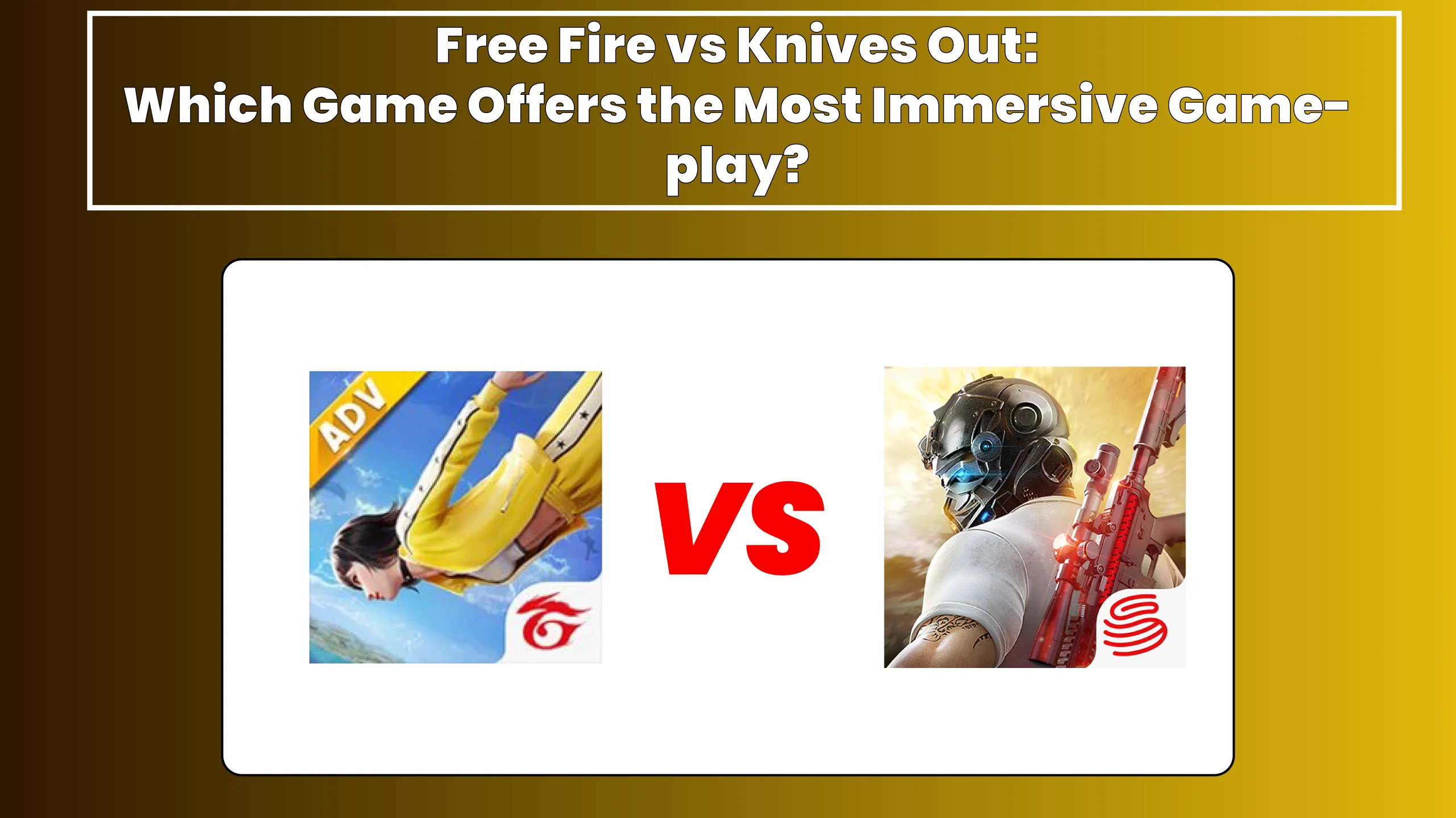 Free Fire vs Knives Out: Which Game Offers the Most Immersive Gameplay? 1 Free Fire vs Knives Out
