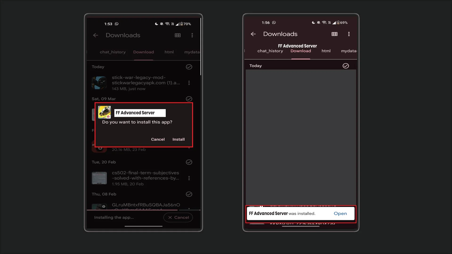 step-3 how to install ff advance server